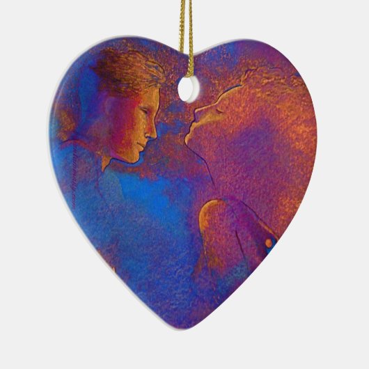 Valentijn token keramisch ornament (Rechts)