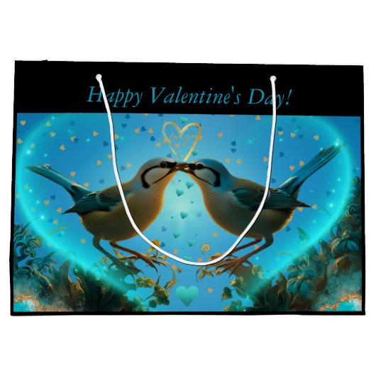 Valentijn Tortelduifjes Groot Cadeauzakje (Achterkant)