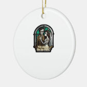 Valentijn tot de dood maakt deel uit van de klassi keramisch ornament (Links)