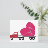 Valentijn Truck Briefkaart (Staand voorkant)