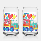 Valentijn Truck Soda Glass Blikvorm Glas (Voorkant)