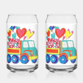 Valentijn Truck Soda Glass Blikvorm Glas (Achterkant)