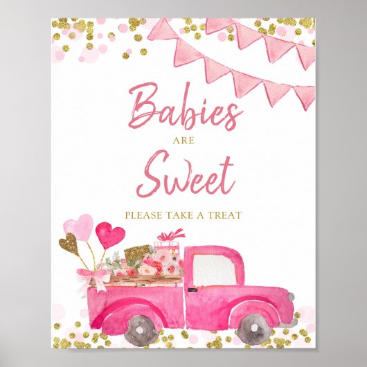 Valentijn Truck SweeLieverd alstublieft een Treat  Poster (Voorkant)