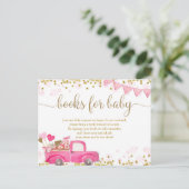 Valentijn Truck SweeLieverd Books for Baby Uitnodiging Briefkaart (Staand voorkant)