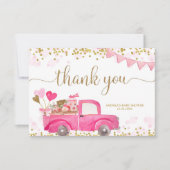 Valentijn Truck SweeLieverd Dank je wel Bedankkaart (Voorkant)
