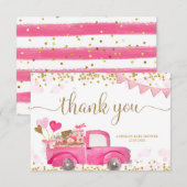 Valentijn Truck SweeLieverd Dank je wel Bedankkaart (Voorkant / Achterkant)