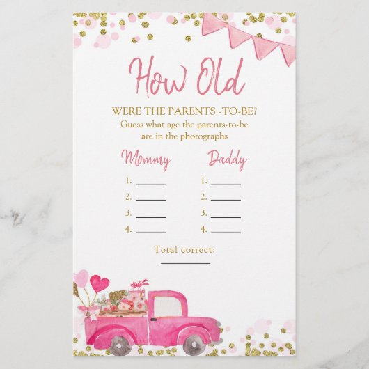 Valentijn Truck SweeLieverd hoe oud de ouders zijn (Voorkant)