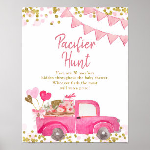 Valentijn Truck SweeLieverd Pacifier Hunt Poster