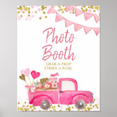 Valentijn Truck Sweetheart Foto Booth Poster (Voorkant)
