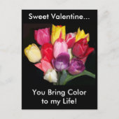 Valentijn Tulips Briefkaart (Voorkant)