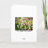 valentijn tulpen feestdagen kaart (Achterkant)