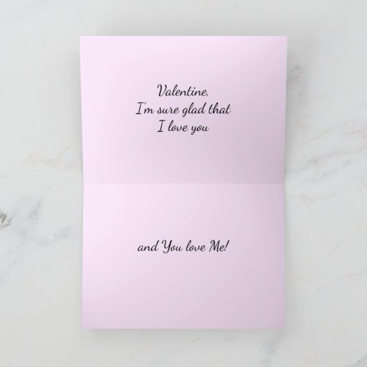 Valentijn Turtle and Frog Kaart (Binnen)