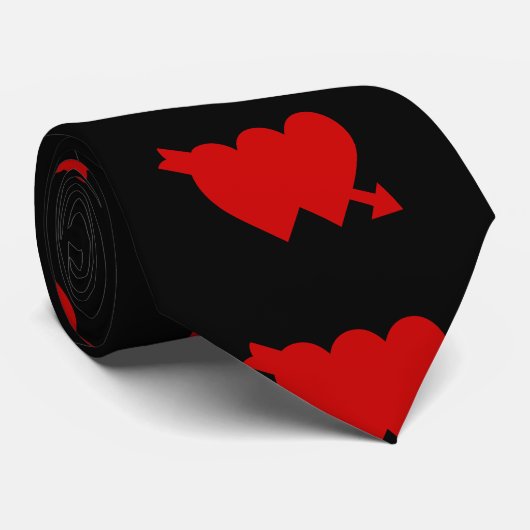 VALENTIJN, TWEE HOORZITTEN stropdas (Opgerold)