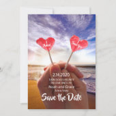 Valentijn Twin Flame Bewaar de Data Save The Date (Voorkant)