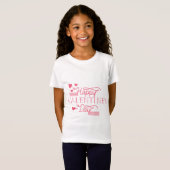 Valentijn typografie uitspraken t-shirt (Voorkant volledig)