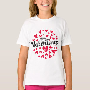 Valentijn typografie uitspraken t-shirt