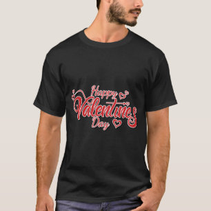 Valentijn typografie uitspraken t-shirt