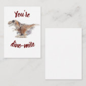 Valentijn U bent dino-mijt Informatiekaartje (Voorkant / Achterkant)