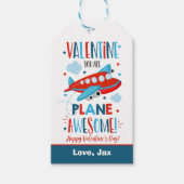 Valentijn U bent Plane Geweldige Vliegtuig School Cadeaulabel (Voorkant)