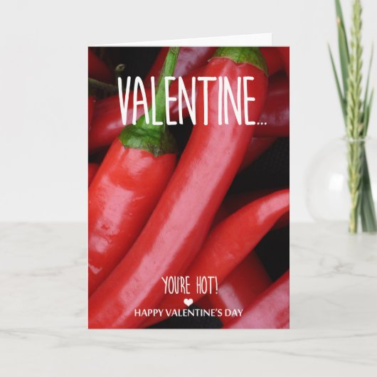 Valentijn, u is heet feestdagen kaart (Voorkant)