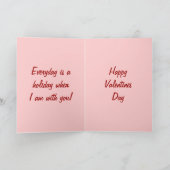 VALENTIJN U KLIKT OP MIJN WERELDKaart Feestdagen Kaart (Binnen)