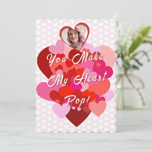 Valentijn, U maakt mijn hart Pop Kaart (Staand voorkant)