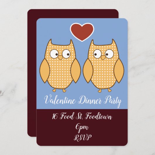 Valentijn uil hartigt de maffia kaart (Voorkant / Achterkant)