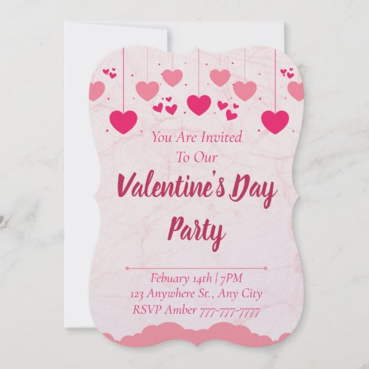 Valentijn Uitnodiging (Voorkant)