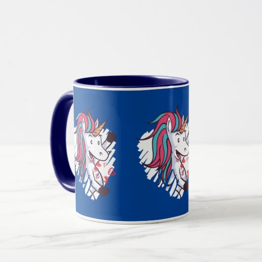 Valentijn Unicorn Mok (Voorkant links)