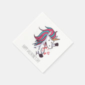 Valentijn Unicorn Servet (Hoek)