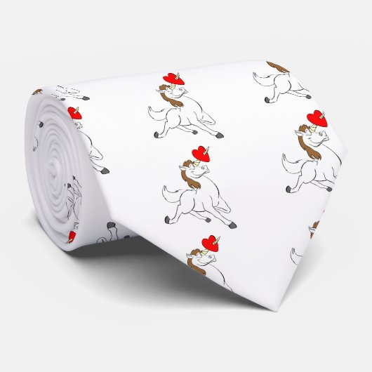 Valentijn Unicorn Stropdas (Opgerold)