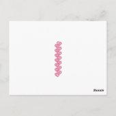 Valentijn van 1950, Little Girl & Umbrella Briefkaart (Achterkant)