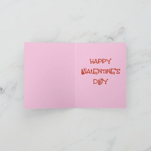 Valentijn van Book Lover Notitiekaartje (Binnen)