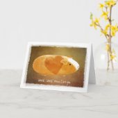 Valentijn van cavia's kaart (Gele Bloem)