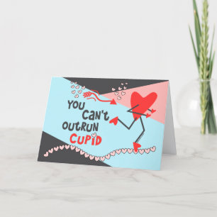 Valentijn van de hardloper - Je kunt Cupido niet o Feestdagen Kaart