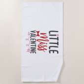 Valentijn van de kleine juffrouw met een paar cade strandlaken (Voorkant)