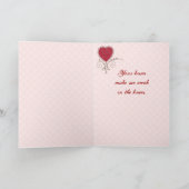 Valentijn van de romantische Minnaar Feestdagen Kaart (Binnen)