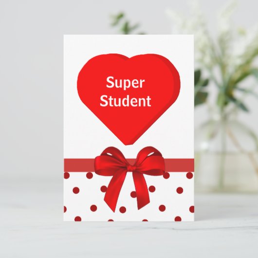 Valentijn van de student Kaarten (Staand voorkant)