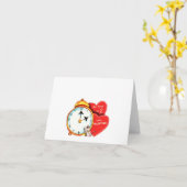 Valentijn van de tijdmuis Kaart (Gele Bloem)