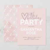 Valentijn van de waterverf 30e verjaardag (Voorkant / Achterkant)