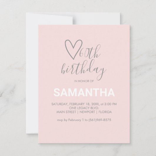 Valentijn van de waterverf 60e verjaardag (Voorkant)