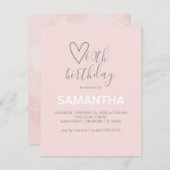 Valentijn van de waterverf 60e verjaardag (Voorkant / Achterkant)