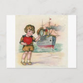 Valentijn van een  cruiseschip feestdagenkaart (Voorkant)