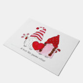 valentijn van een paar gnoom een liefde zoals een  deurmat (Schuin)