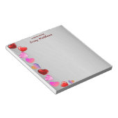 VALENTIJN VAN ELEGANT WATERVERF VERLIEFT HOORZITTI NOTITIEBLOK (Schuin)