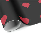 Valentijn van hart en Stippen Cadeaupapier (Rol Hoek)