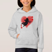 Valentijn van het kind Roze Cupid Sweatshirt (Voorkant)