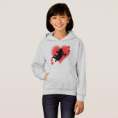 Valentijn van het kind Roze Cupid Sweatshirt (Voorkant volledig)