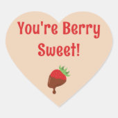 Valentijn van het Kind van Schattigee kinderen Hart Sticker (Voorkant)