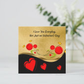 Valentijn van het rode hart kaart (Staand voorkant)